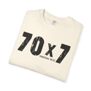 70 x 7 T‑Shirt — Christian Forgiveness Tee (Matthew 18:22)